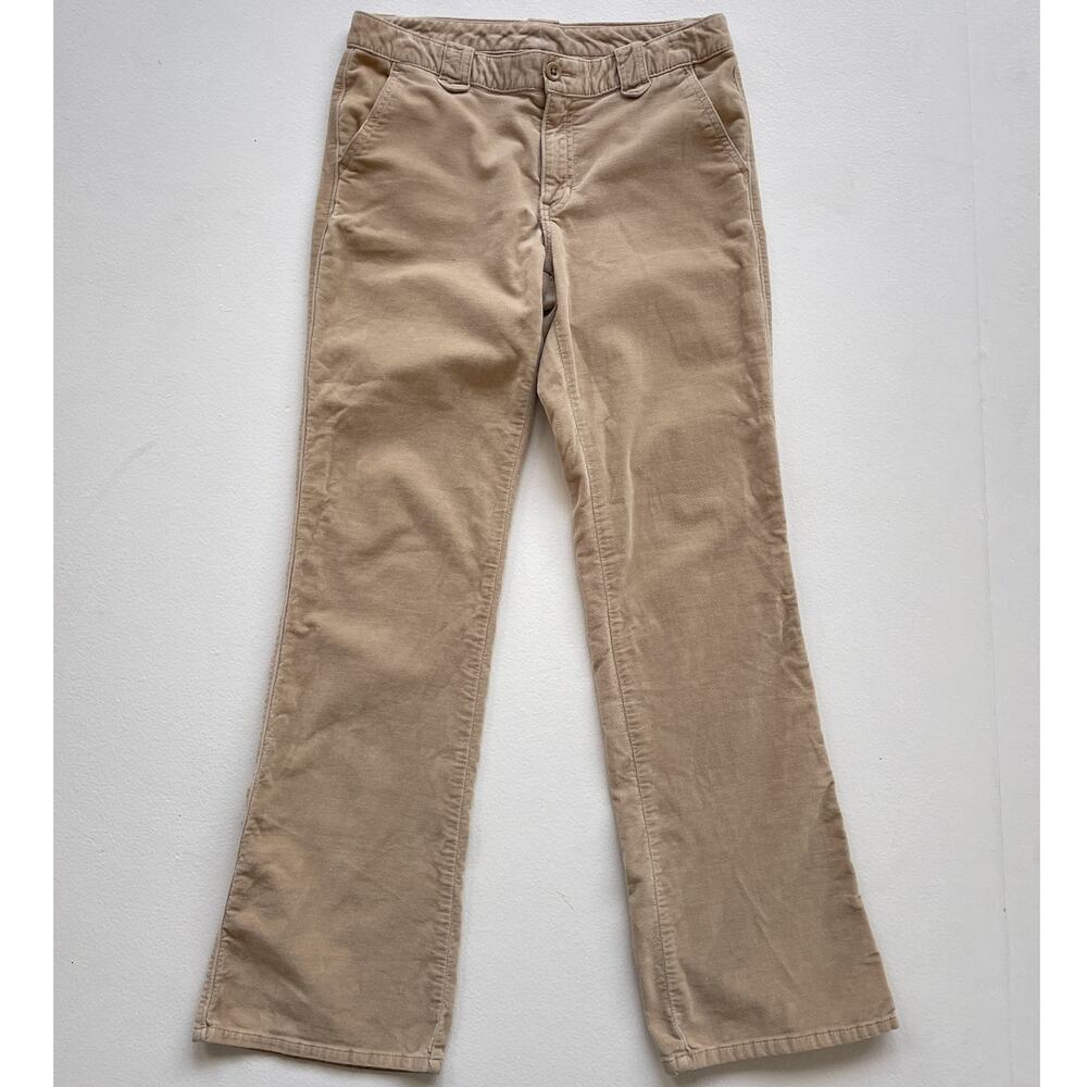 Vtg Y2K 2000s GAP Low Rise Bootcut Tan Velour Flared Pants · 8 REG · Minimal